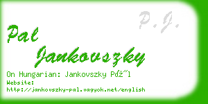 pal jankovszky business card